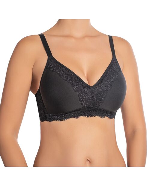 Reggiseno distanziatore nero senza ferretto Viktoria
