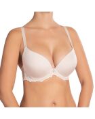 Soutien-gorge push-up à coques rigides Catharina perle