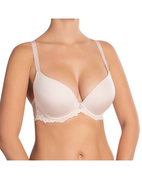 Soutien-gorge push-up à coques rigides Catharina perle