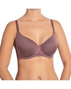Soutien-gorge à armatures et bonnets spacer Viktoria rose de café