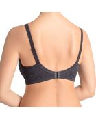 Soutien-gorge moulé à armatures et bonnets souples Mary-Anna noir