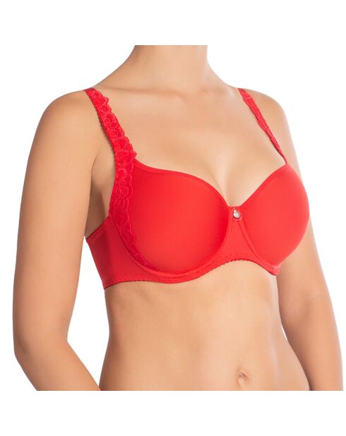 Catharina roter Bügel-BH und Spacer-Cups