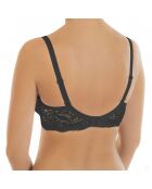 Reggiseno Viktoria nero con ferretto e coppe distanziali