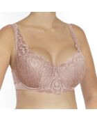 Soutien-gorge rembourré à armatures Elizabeth rose ancienne