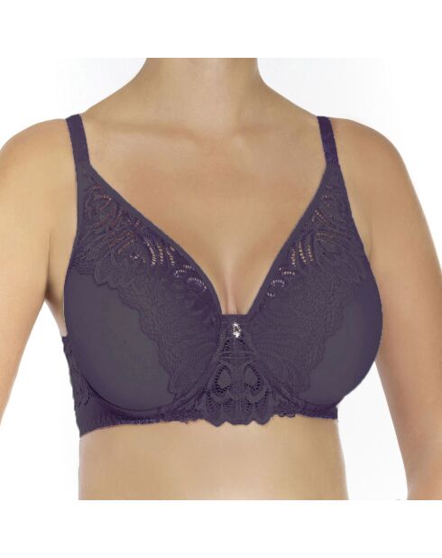 Soutien-gorge à armatures et bonnets spacer Elizabeth confiture de cassis
