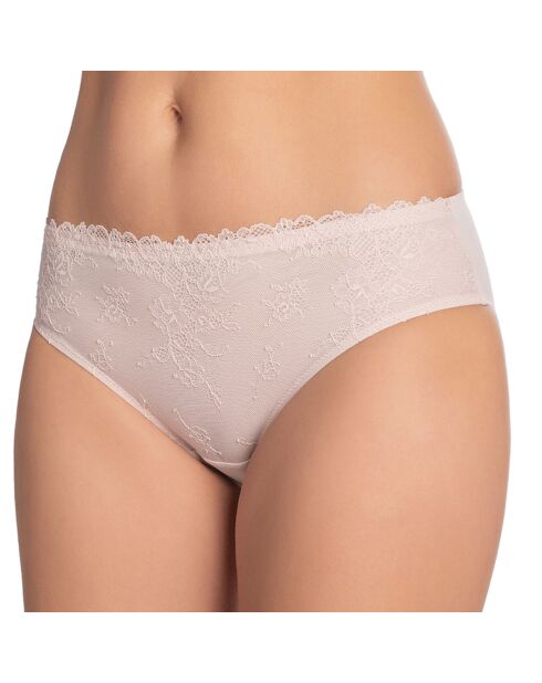 Valens silberner Slip mit Pfingstrosenmotiv