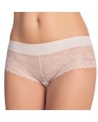 Valens silberner Slip mit Pfingstrosenmotiv