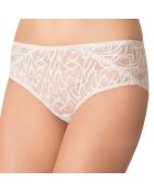 Mary-Anna silberner Slip mit Pfingstrosenmotiv