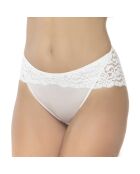 Elfenbeinfarbener Slip Ella aus Baumwolle