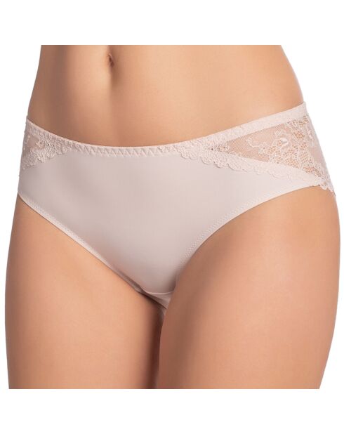 Valens silberner Slip mit Pfingstrosenmotiv