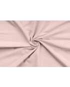 Ensemble de housse de couette Ranforce King en coton rose poudré - 240 x 220 cm