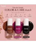 Trio di smalti per unghie 4 in 1 COLOR & CARE - 3 x 5,5 ml - 3 tonalità