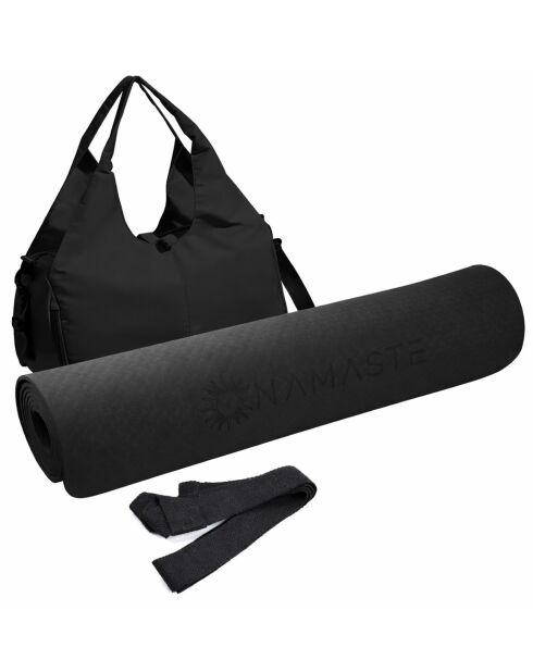 Set van 3 stuks voor op reis, yoga en fitness, zwart