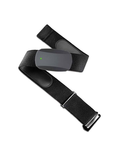 Met Bluetooth en ANT+ verbonden hartsensor, zwart