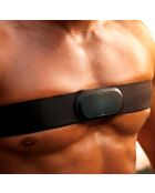 Met Bluetooth en ANT+ verbonden hartsensor, zwart