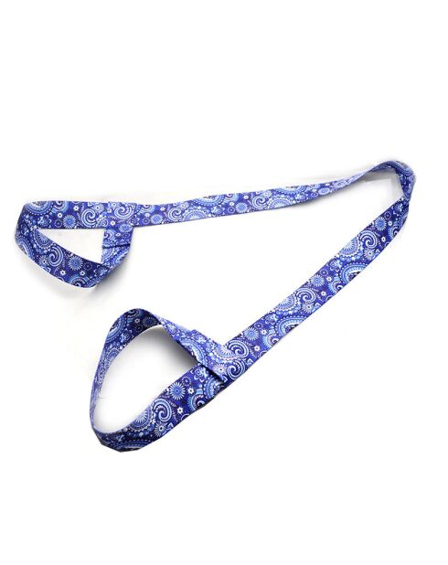 Sangle Tapis de Yoga en conton bleue