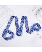 Sangle Tapis de Yoga en conton bleue