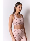 Sofia bralette roze/bruin