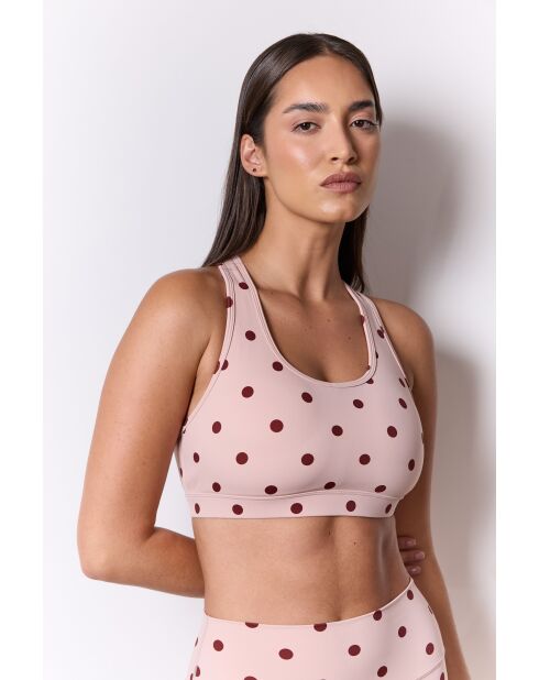 Sofia bralette roze/bruin