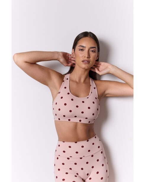 Sofia bralette roze/bruin