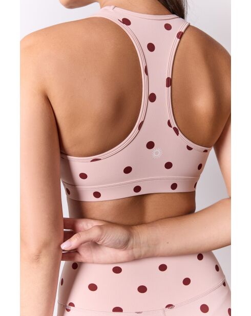 Sofia bralette roze/bruin