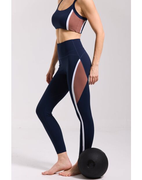 Legging Malta blau/braun