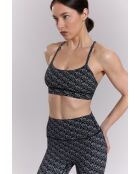 Zwarte bandana-legging met ster