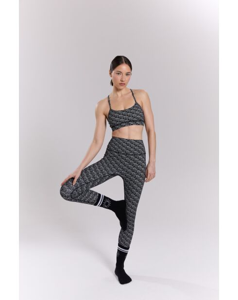 Zwarte bandana-legging met ster