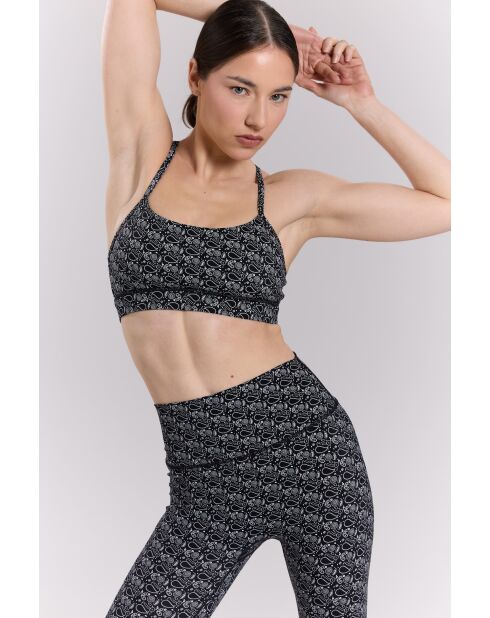 Zwarte bandana-legging met ster