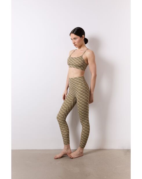Beige legging met bandana en ster