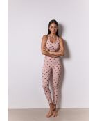 Legging Sofia in Rosa/Braun