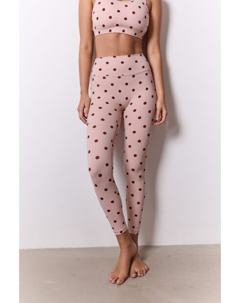 Legging Sofia in Rosa/Braun