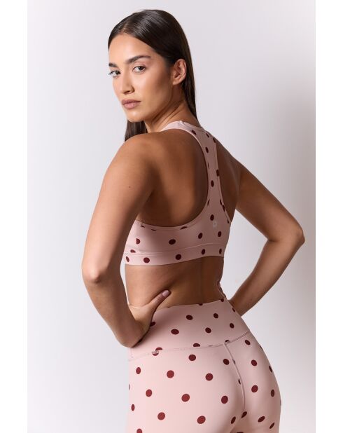 Legging Sofia in Rosa/Braun