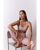 Legging Sofia in Rosa/Braun