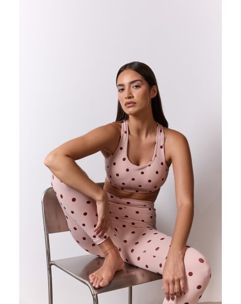 Legging Sofia in Rosa/Braun