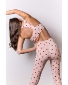 Legging Sofia in Rosa/Braun