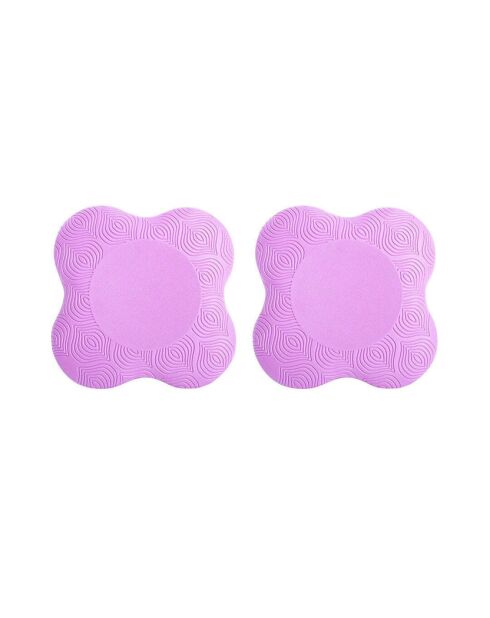 Set van 2 paarse yogakussens