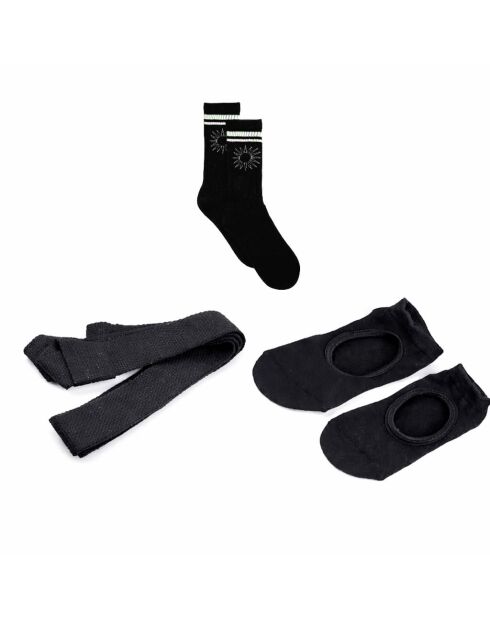 Discovery Yoga en Fitness 3-pack, zwart