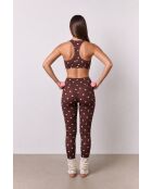 Legging Sofia in Braun/Rosa
