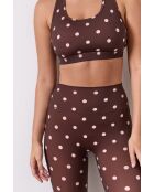 Legging Sofia in Braun/Rosa