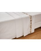 Drap plat en coton percale Joyce 1 blanc - 270X300cm