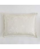 Hazel beige rechthoekig sierkussen met satijnkatoenen vulling - 50x30cm