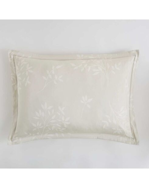 Hazel beige rechthoekig sierkussen met satijnkatoenen vulling - 50x30cm