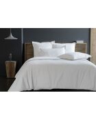 Housse de couette en coton percale blanche