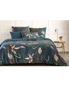 Parure housse de couette Satin de Coton Prielle marine