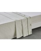 Drap plat en coton de satin Thylane imprimé - 270X300cm