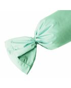 Taie de traversin Per en coton percale vert eau - 45X190cm