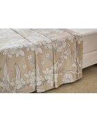 Drap plat Satin Emée blanc - 270X300cm