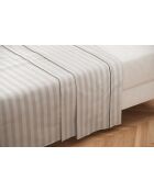 Drap plat en coton de satin Meryl multicolore - 270X300cm