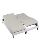 Housse de couette en coton percale ivoire - 80x80X200cm